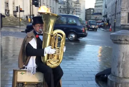 Is this the worlds greatest busker?