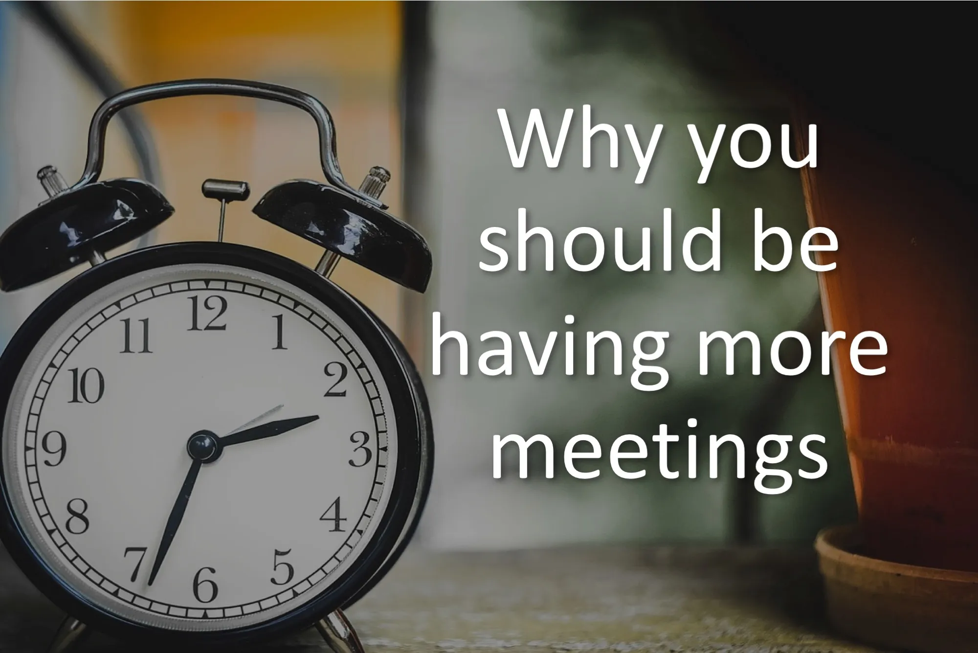 Why You Should Be Having More Meetings