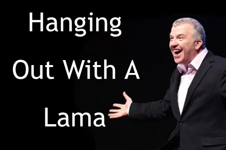 Hanging out with a Lama