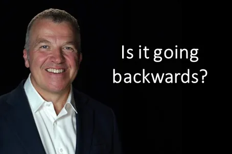 Is it going backwards?