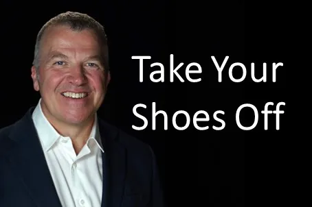 Take your shoes off