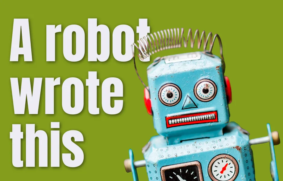 A robot wrote this