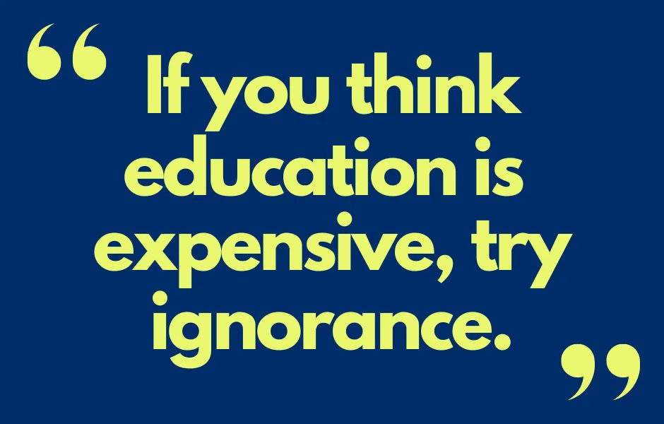 If you think education is expensive, try...