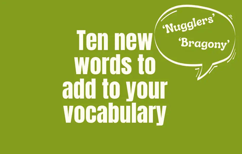Ten new words to add to your vocabulary