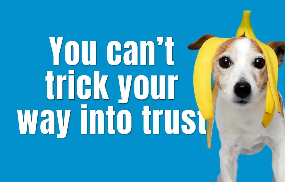 You can't trick your way into trust